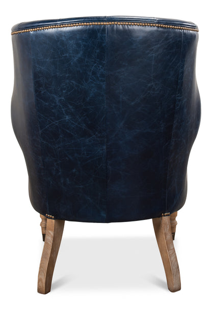 Welsh Blue Leather Chair