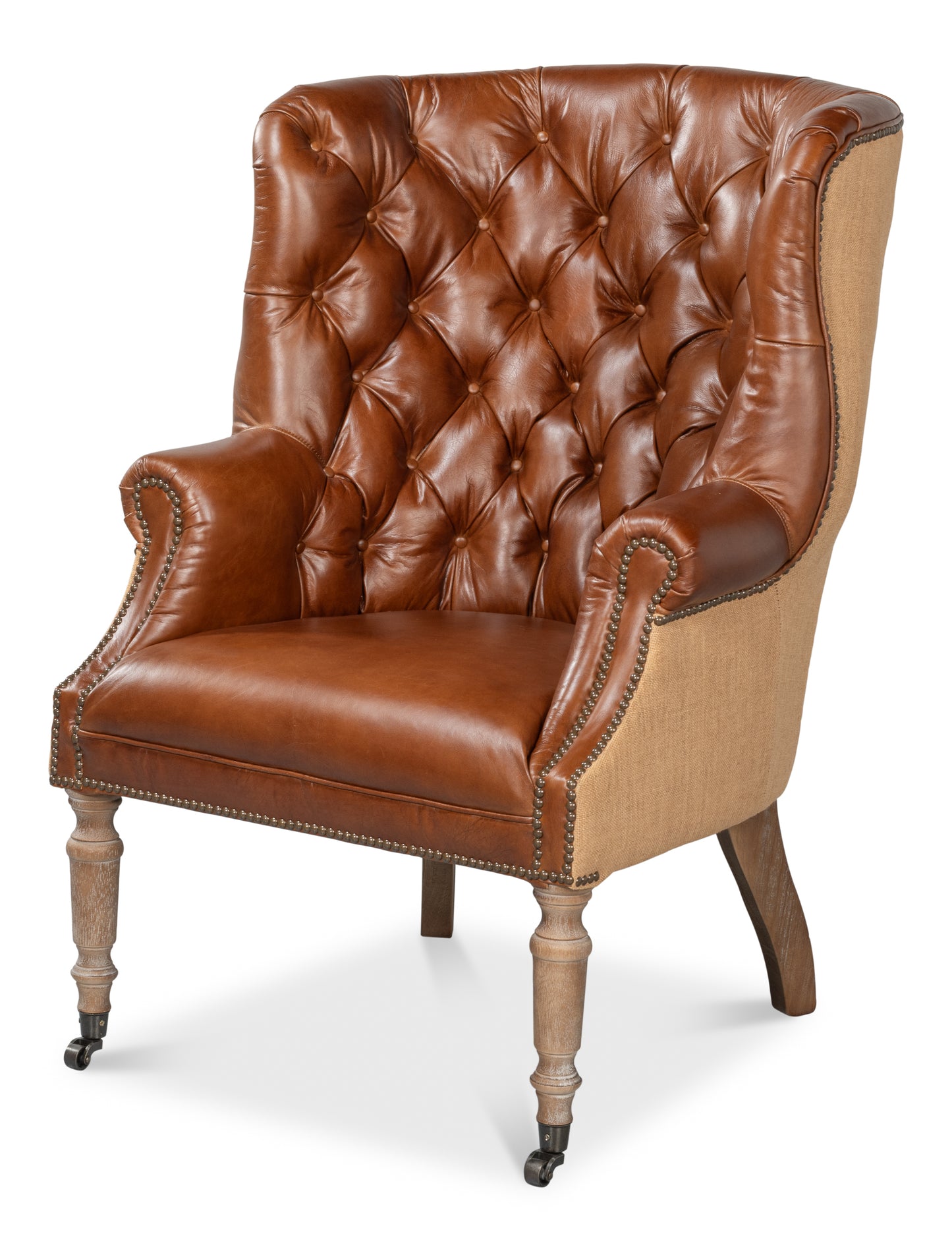 Welsh Leather & Jute Chair