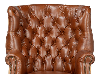 Welsh Leather & Jute Chair