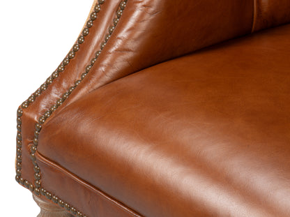 Welsh Leather & Jute Chair