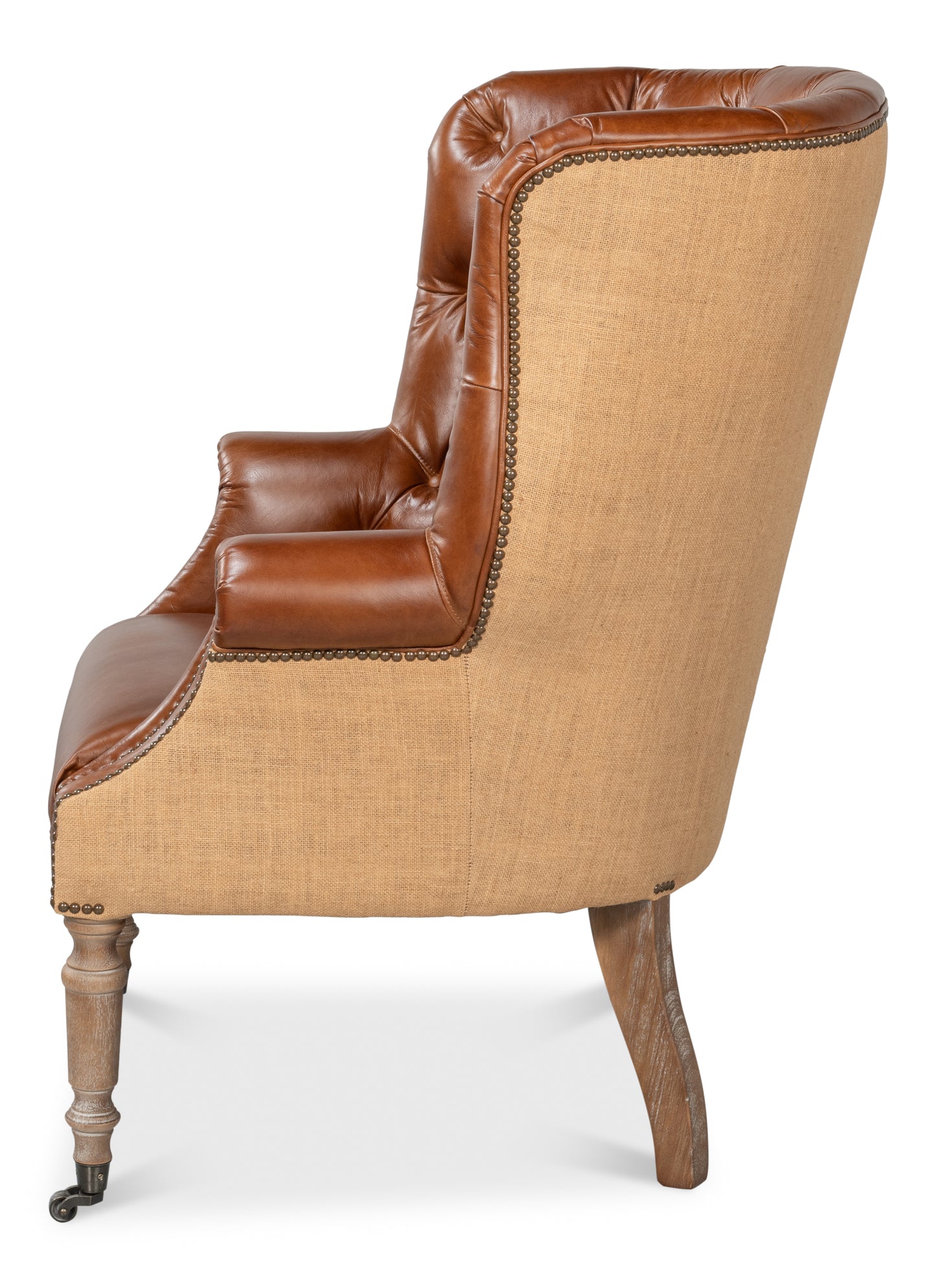 Welsh Leather & Jute Chair
