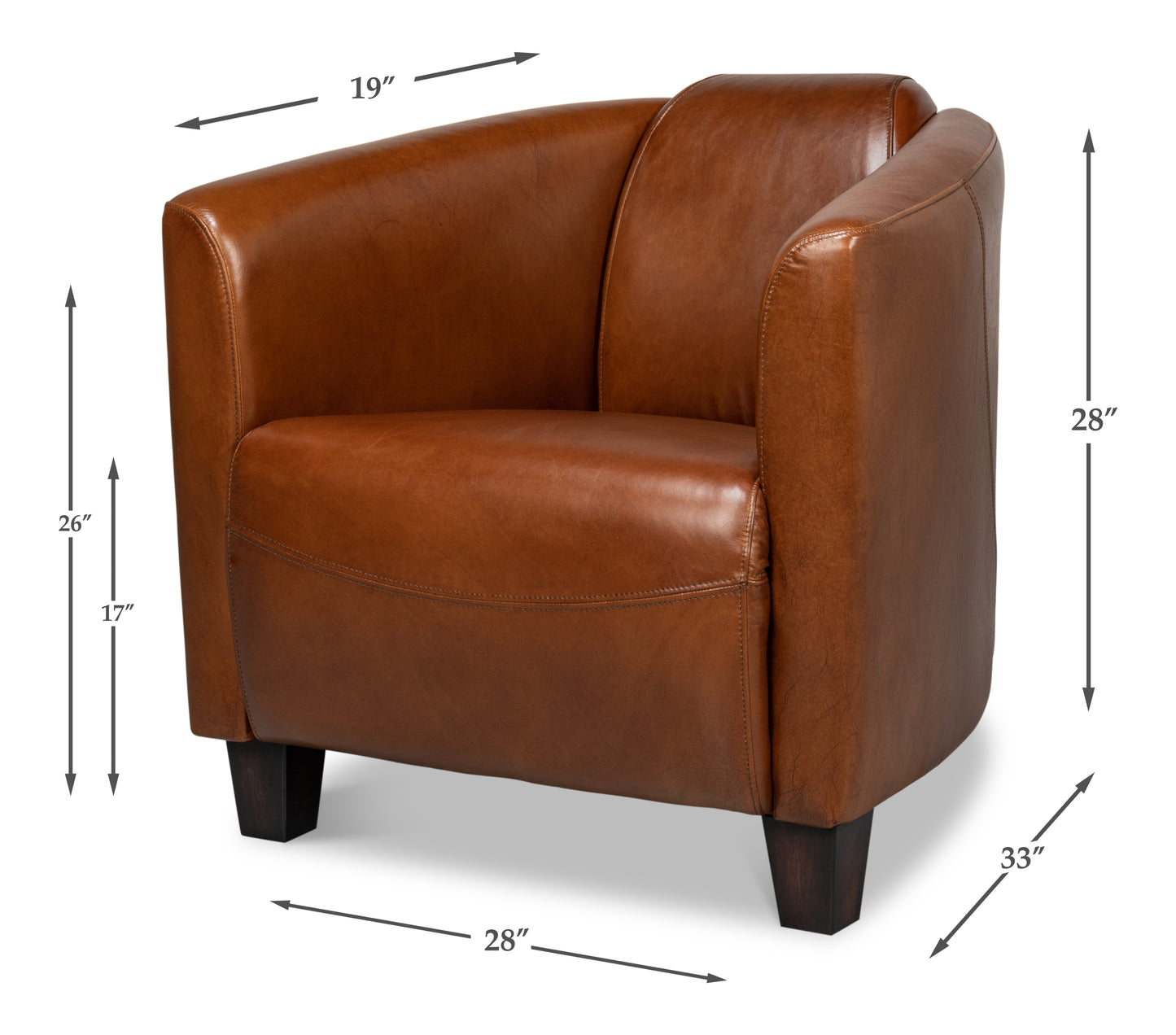 Mandy Armchair Vintage Havana