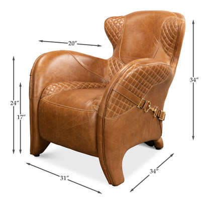 Hera Arm Chair, Brown