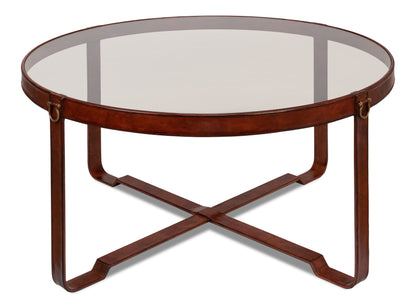 HARNESS ROUND COFFEE TABLE