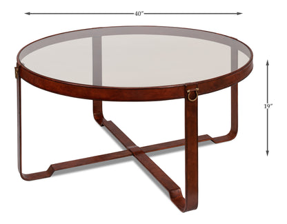 HARNESS ROUND COFFEE TABLE