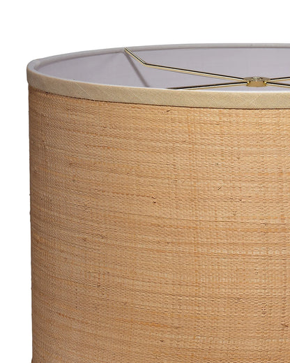 Drum Shade in Raffia, Classic