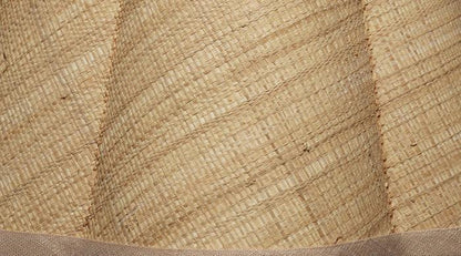 Scalloped Lamp Shade in Raffia, Small