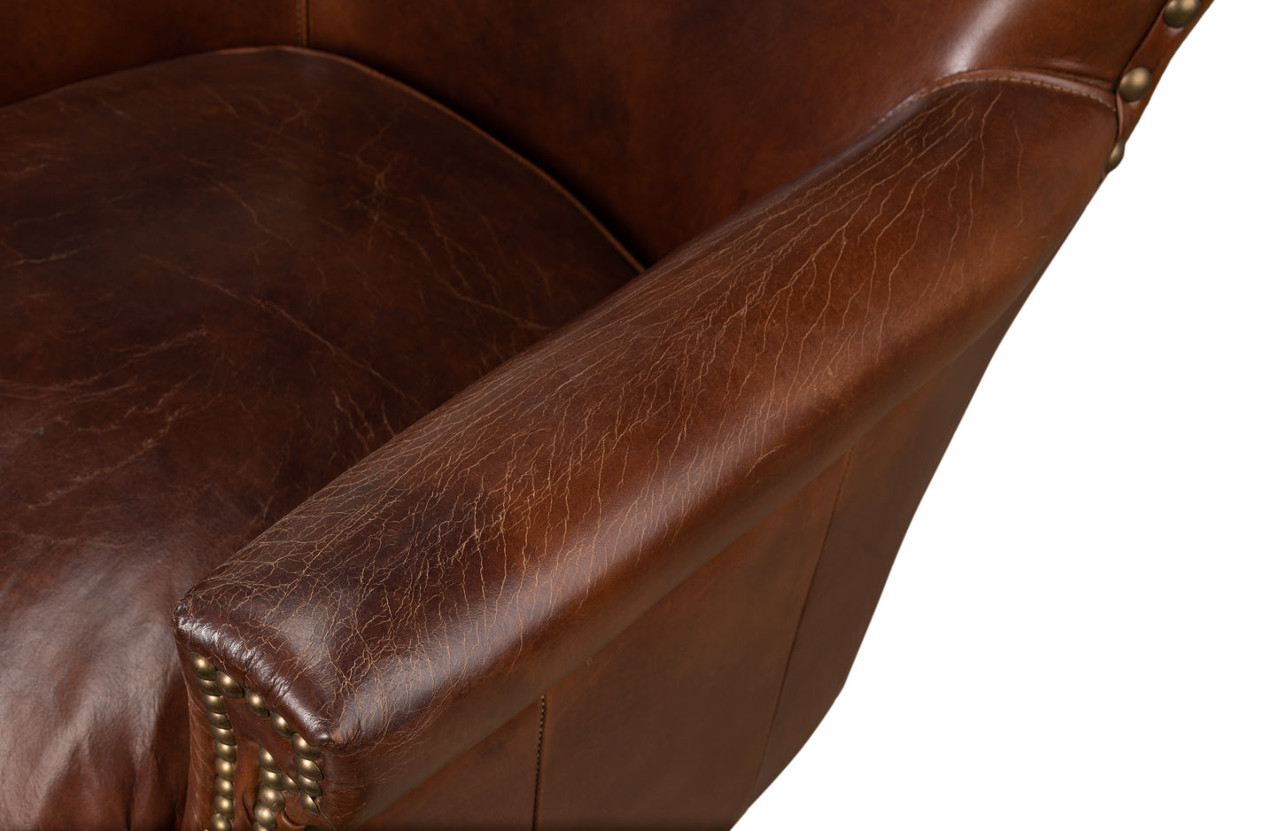 TOPEKA CHAIR, VINTAGE HAVANA LEATHER