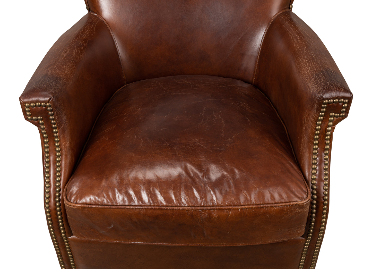 TOPEKA CHAIR, VINTAGE HAVANA LEATHER