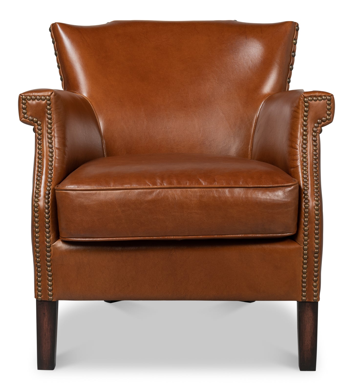 TOPEKA CHAIR, VINTAGE HAVANA LEATHER