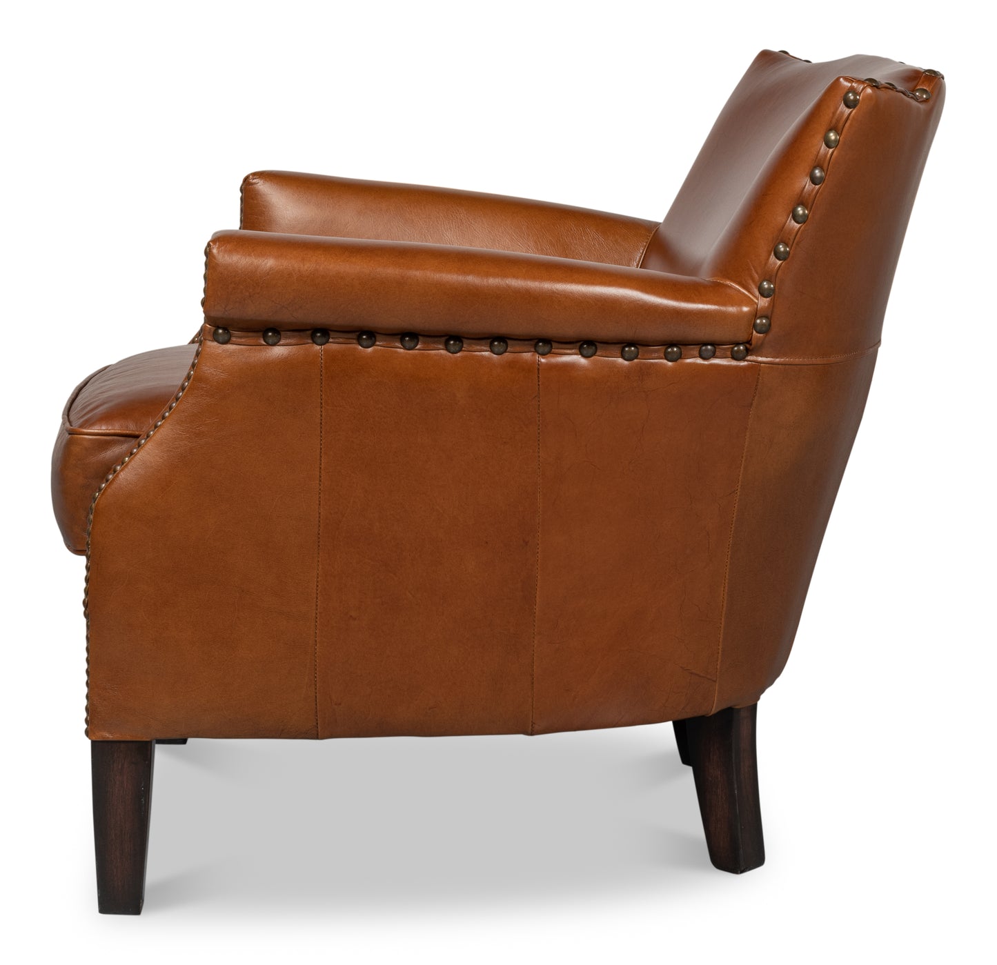 TOPEKA CHAIR, VINTAGE HAVANA LEATHER