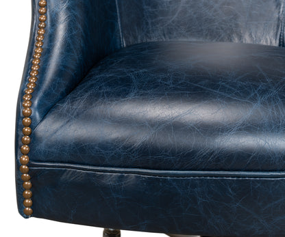 ANDREW JACKSON DESK CHAIR, CHATEAU BLUE
