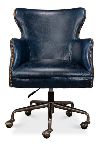 ANDREW JACKSON DESK CHAIR, CHATEAU BLUE