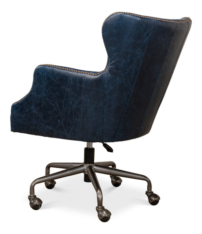 ANDREW JACKSON DESK CHAIR, CHATEAU BLUE