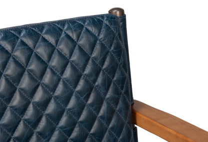 The Harley Chair-Chateau Blue Leather