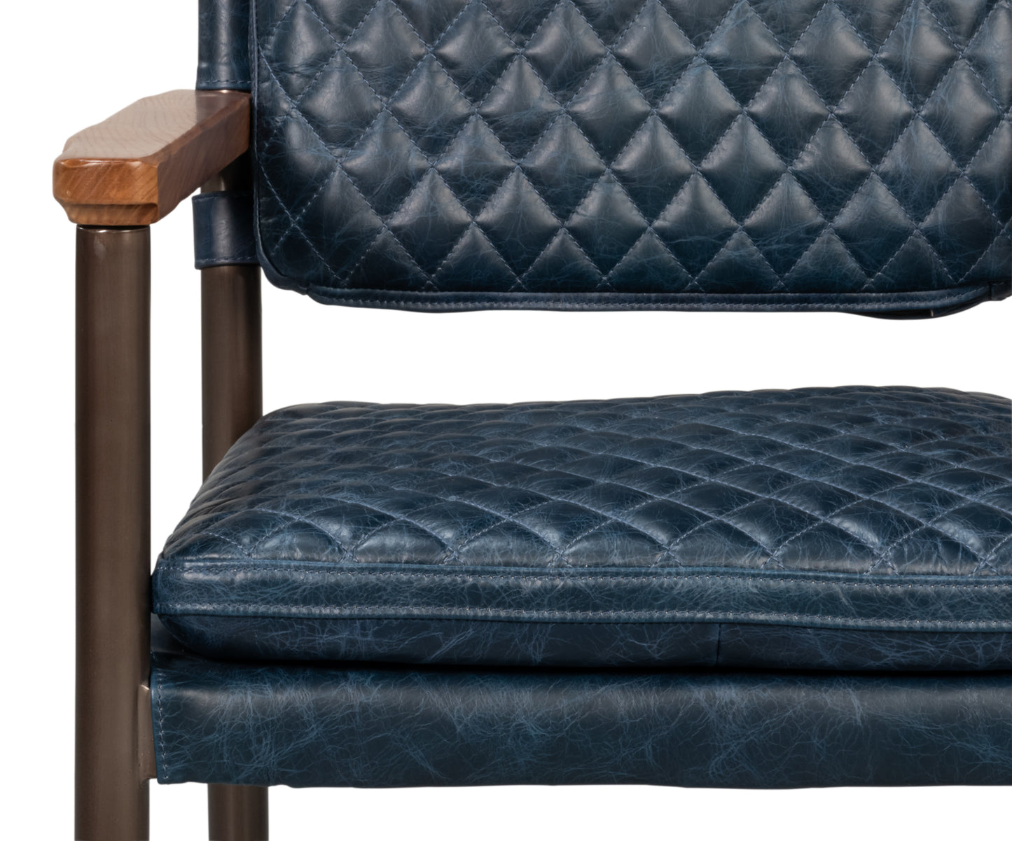 The Harley Chair-Chateau Blue Leather