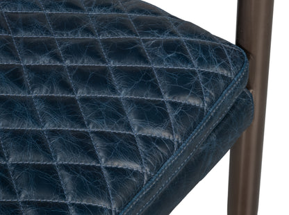 The Harley Chair-Chateau Blue Leather