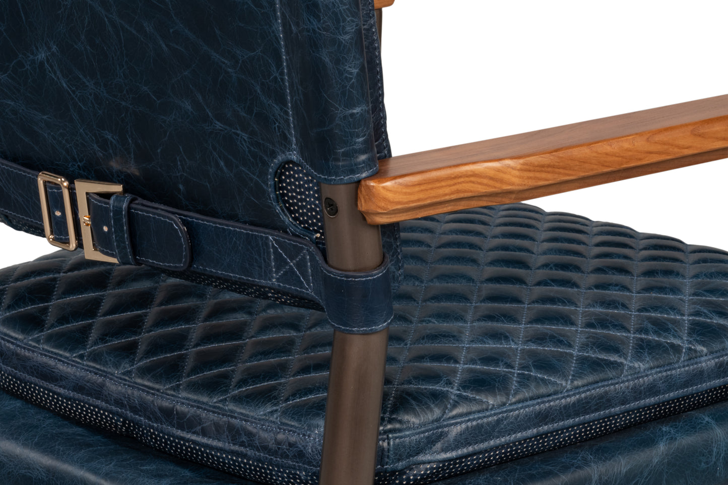 The Harley Chair-Chateau Blue Leather