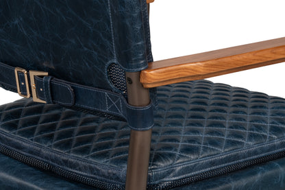 The Harley Chair-Chateau Blue Leather