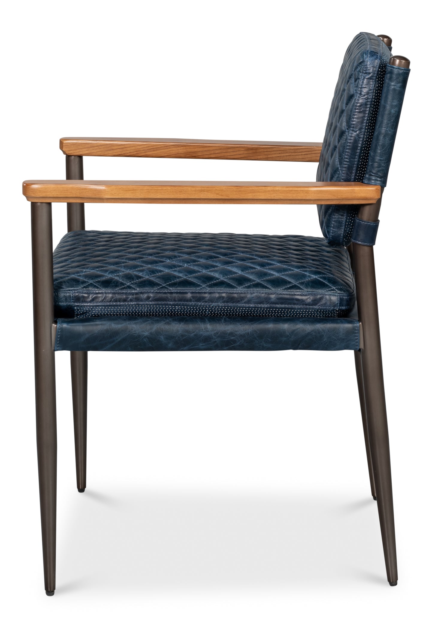 The Harley Chair-Chateau Blue Leather