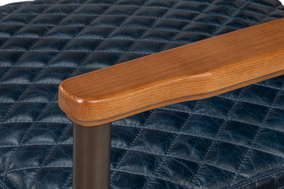 The Harley Chair-Chateau Blue Leather