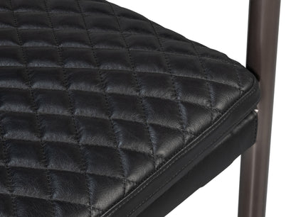 The Harley Chair-Onyx Black Leather
