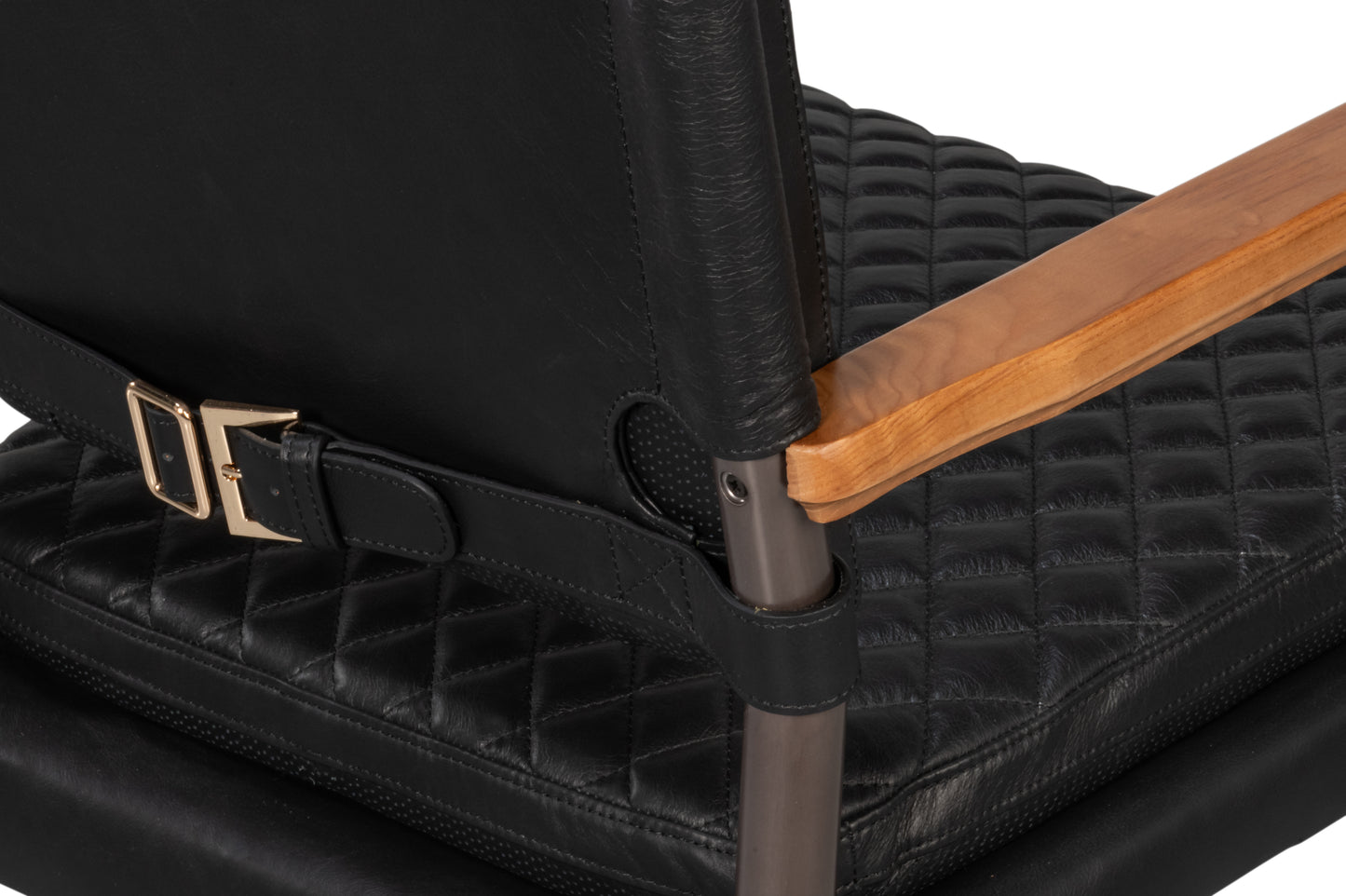 The Harley Chair-Onyx Black Leather