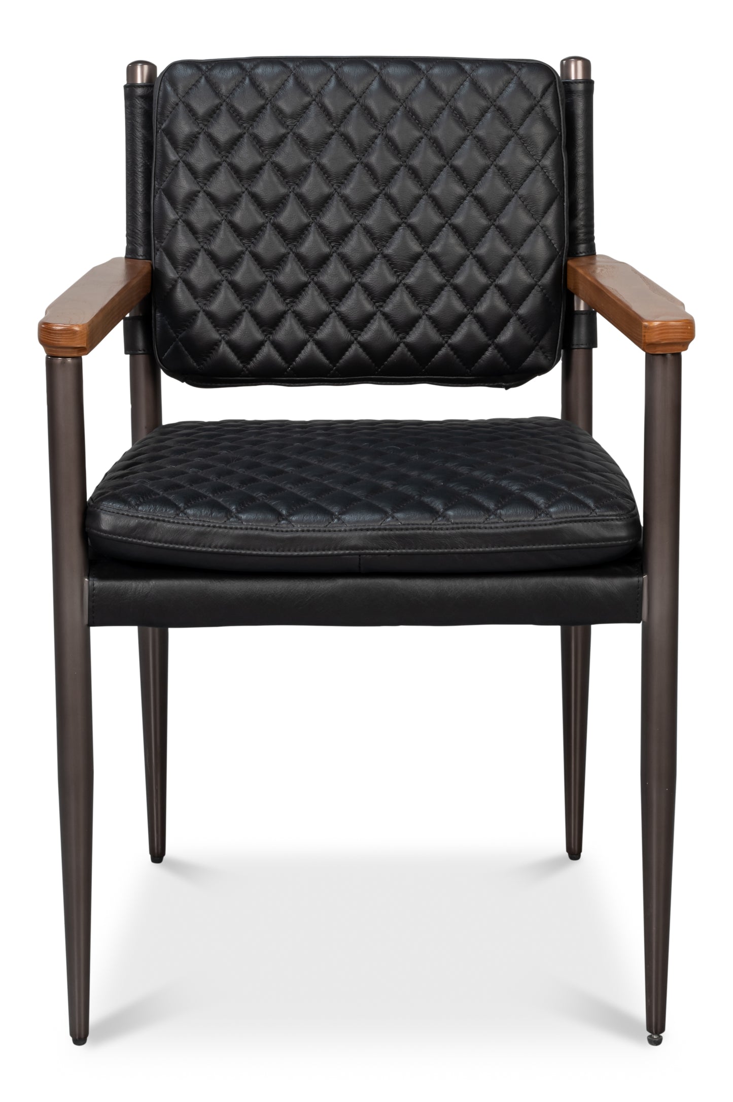 The Harley Chair-Onyx Black Leather