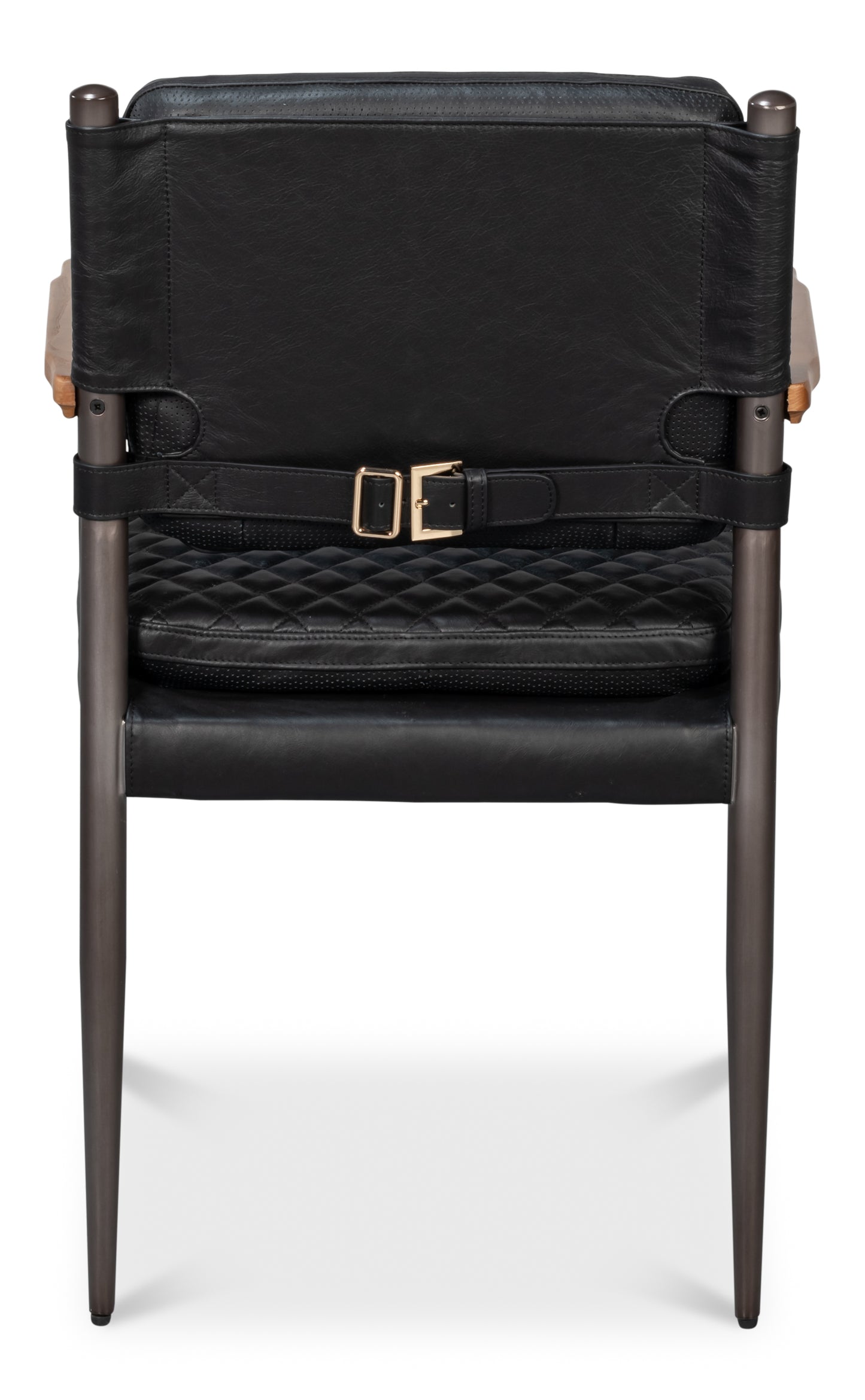 The Harley Chair-Onyx Black Leather