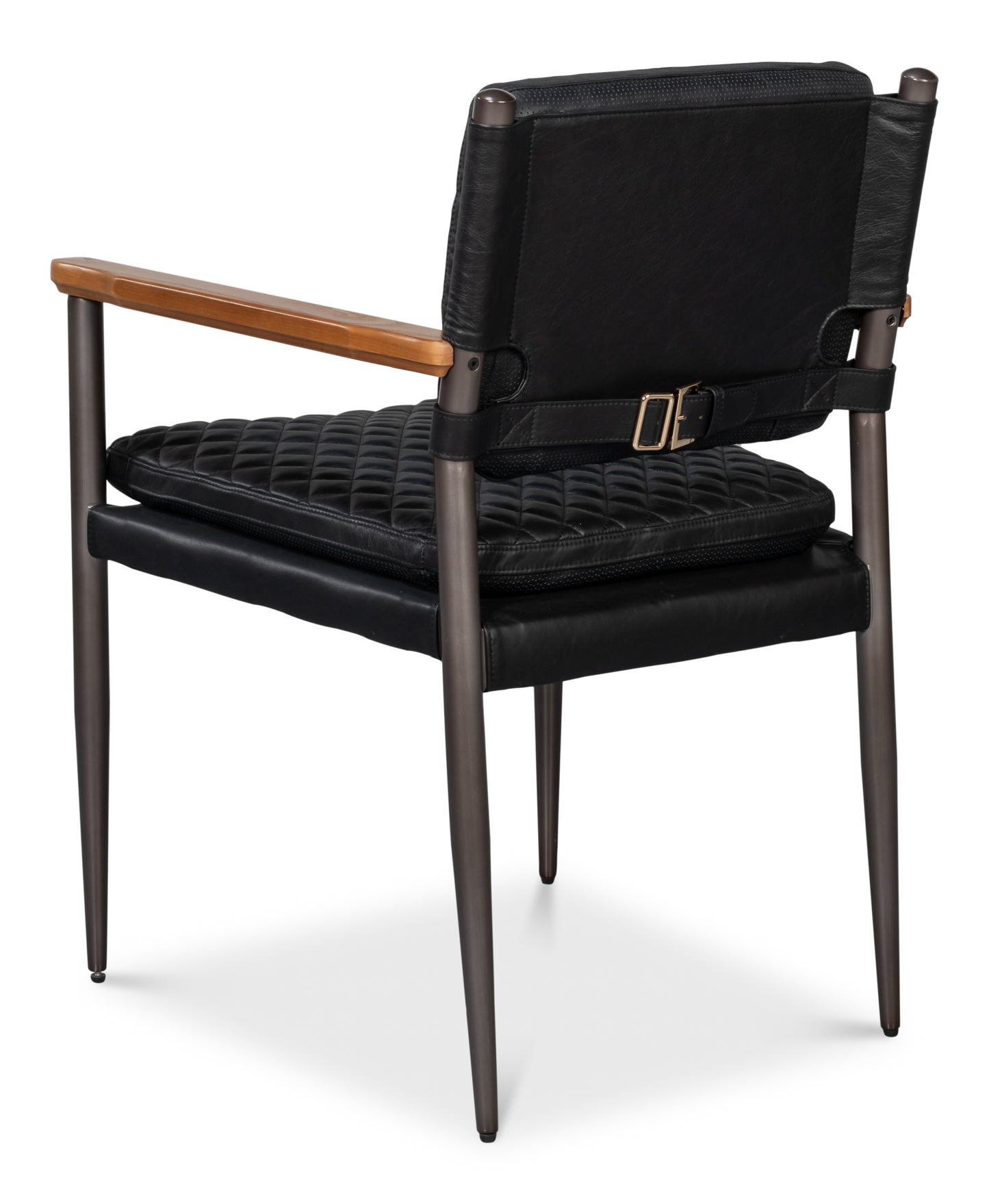 The Harley Chair-Onyx Black Leather