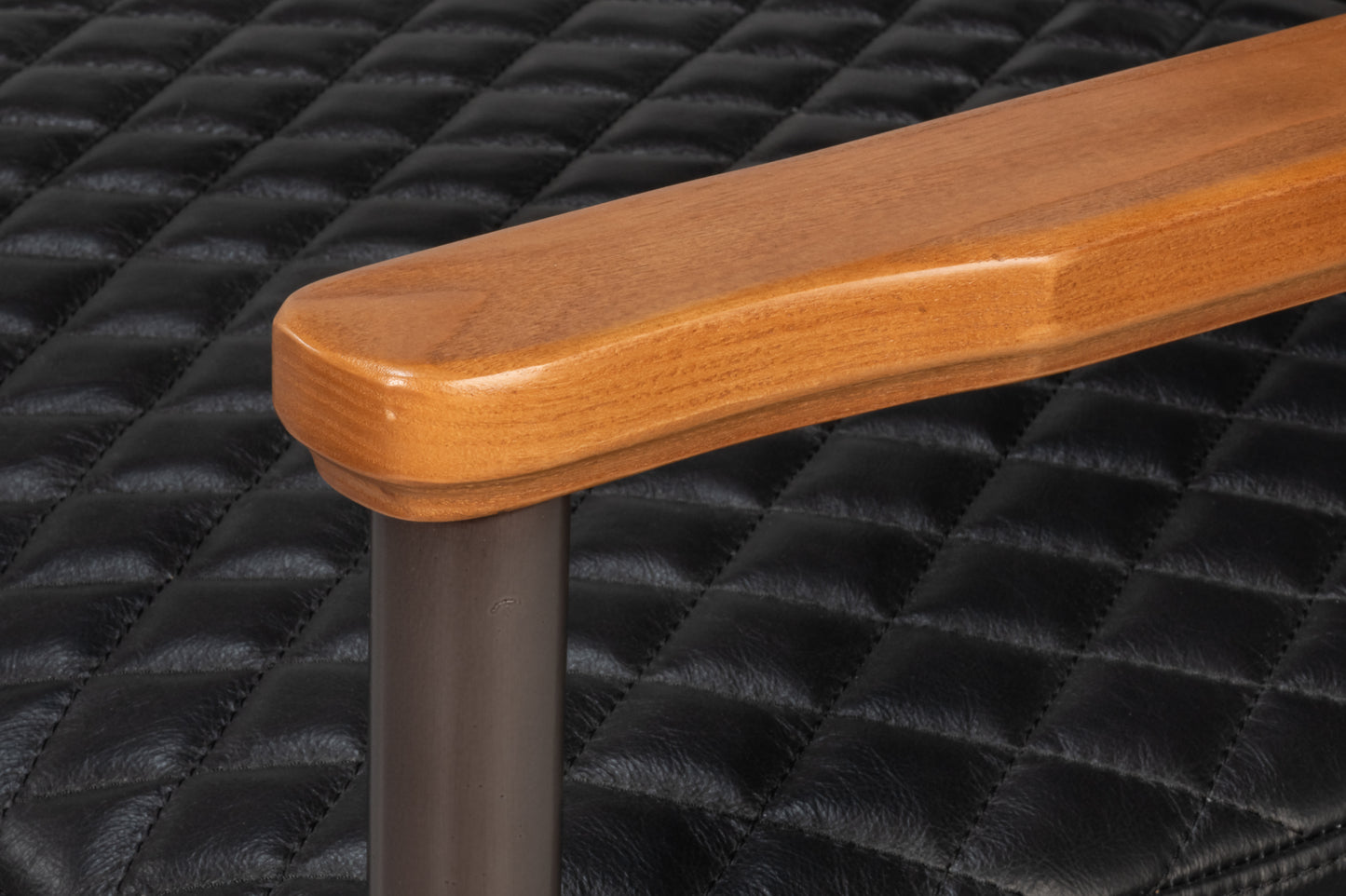 The Harley Chair-Onyx Black Leather