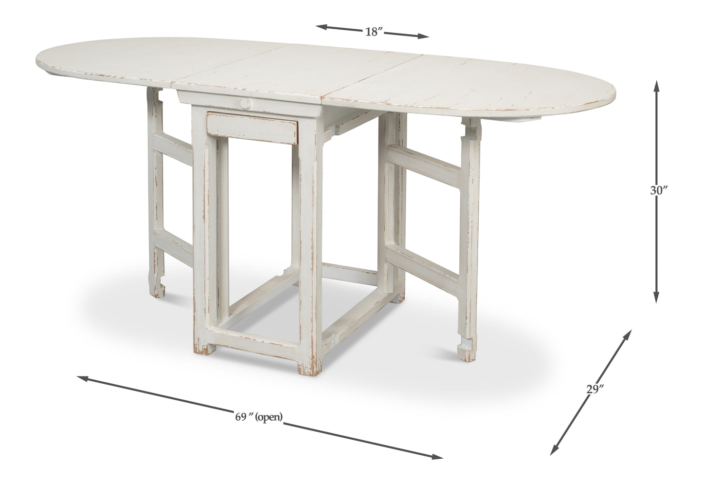 CHARLIE'S WOODENHINGE DROPLEAF TABLE