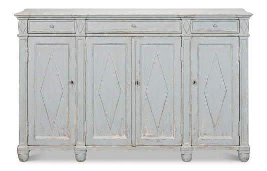 Diamond Wall Sideboard Blue/Grey