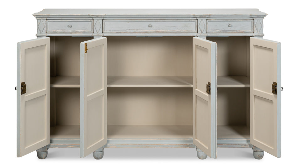Diamond Wall Sideboard Blue/Grey