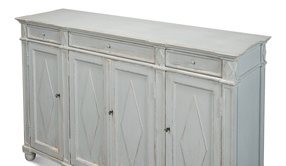 Diamond Wall Sideboard Blue/Grey