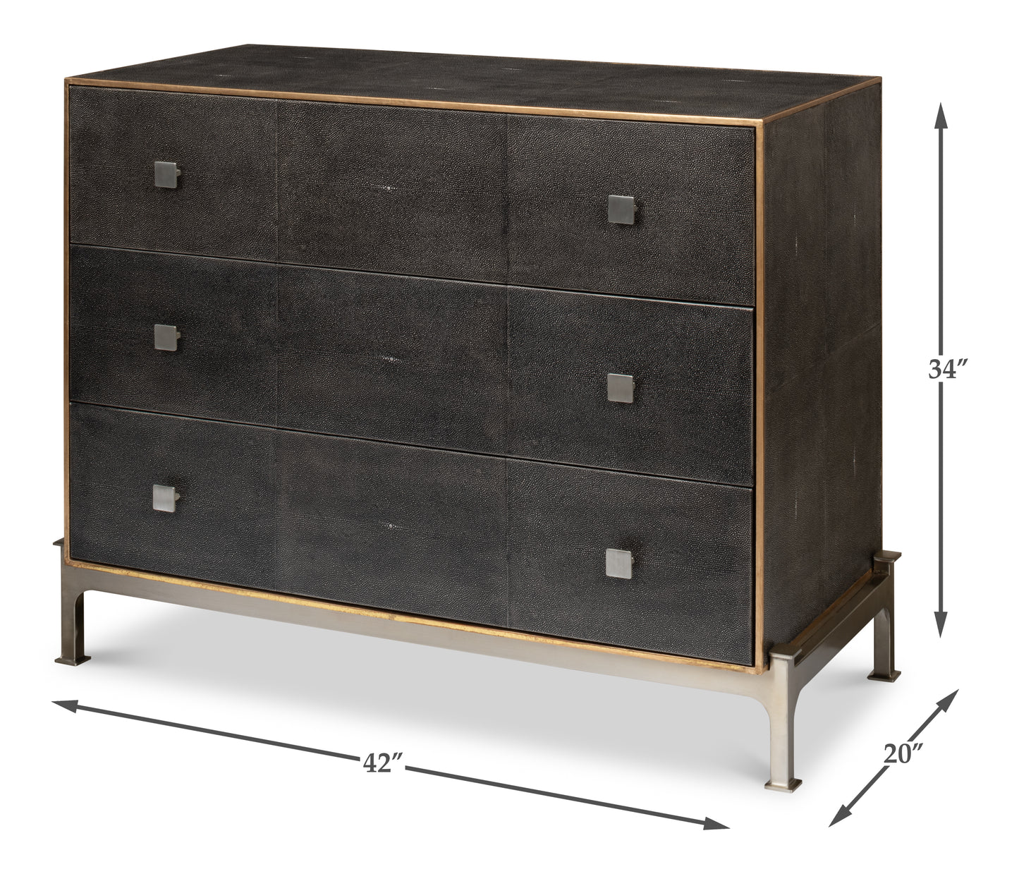 Grey Shagreen Dresser