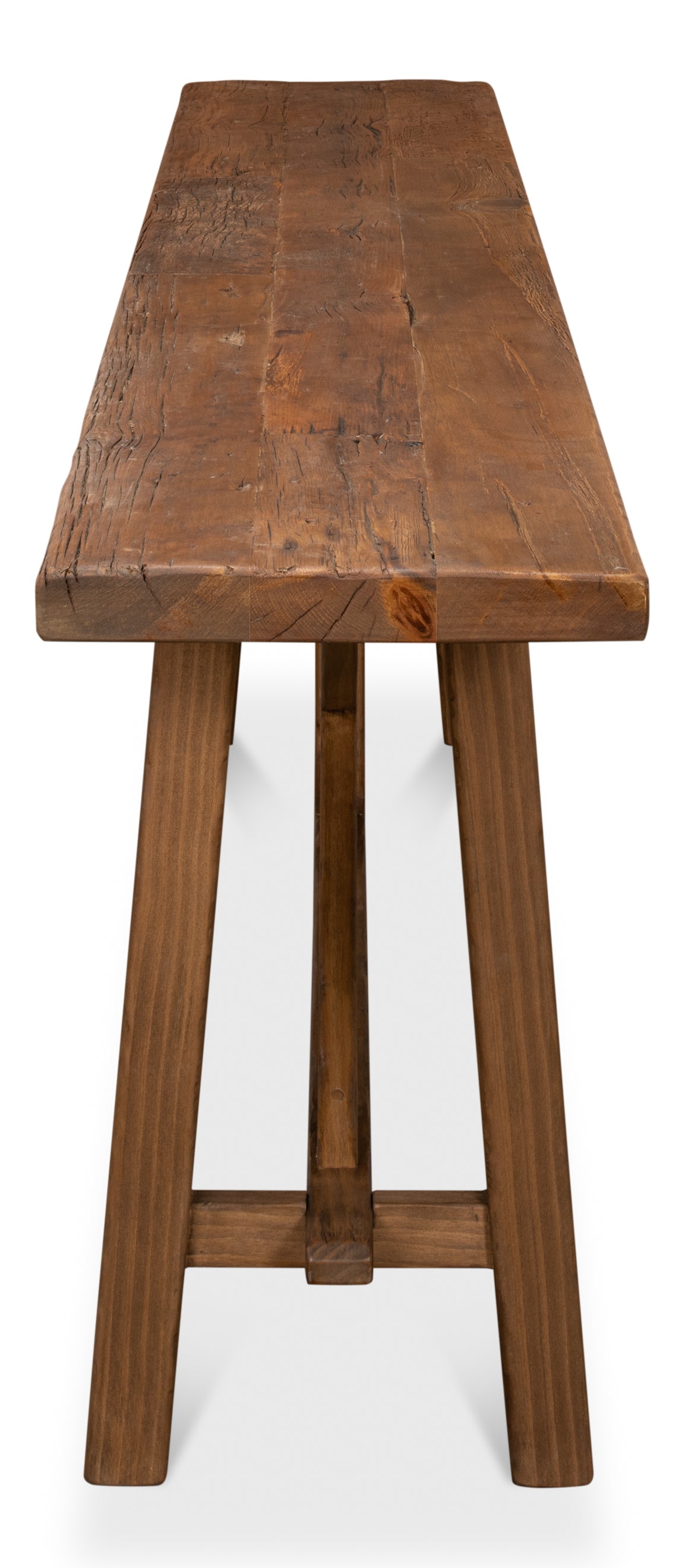 DOUBLE X BASE SOFA TABLE, TAN