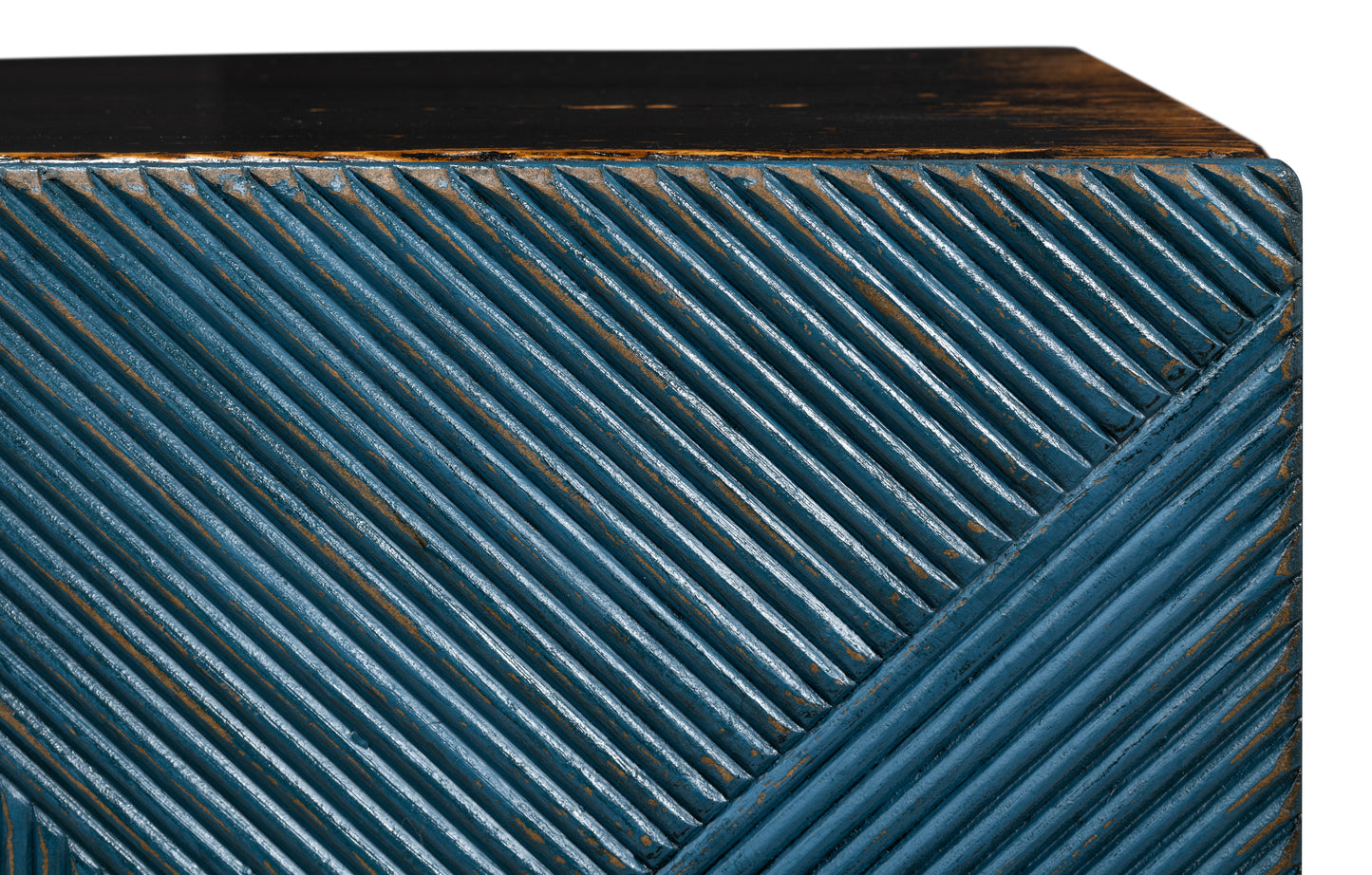 Low Wall Console For TV - Blue