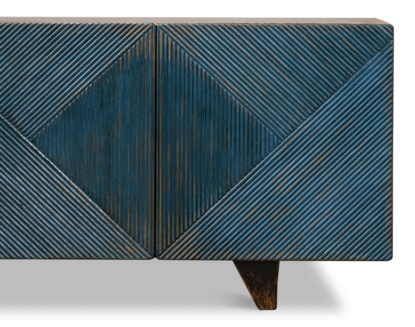 Low Wall Console For TV - Blue