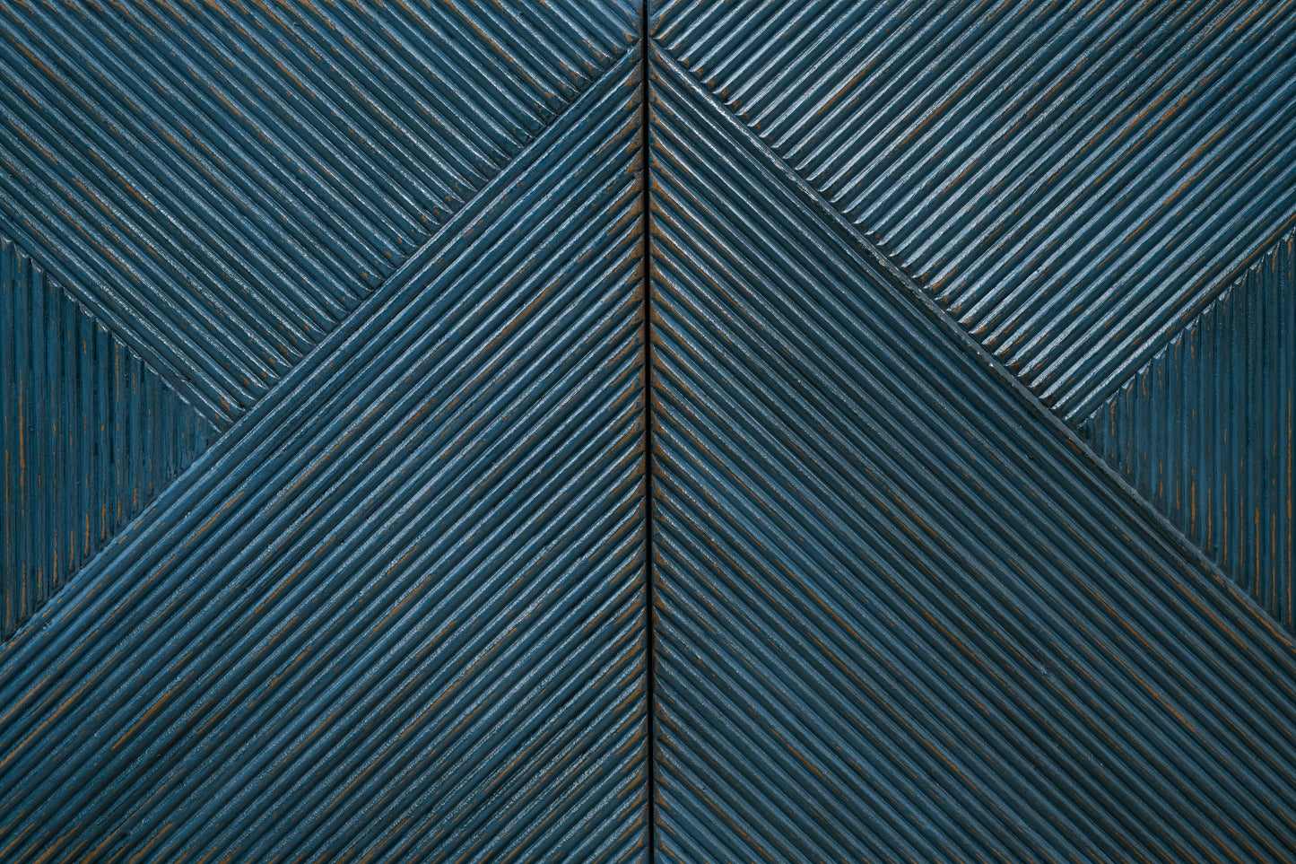 Low Wall Console For TV - Blue