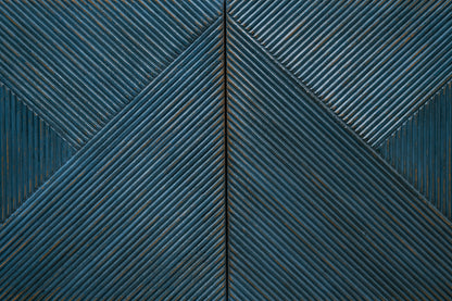 Low Wall Console For TV - Blue