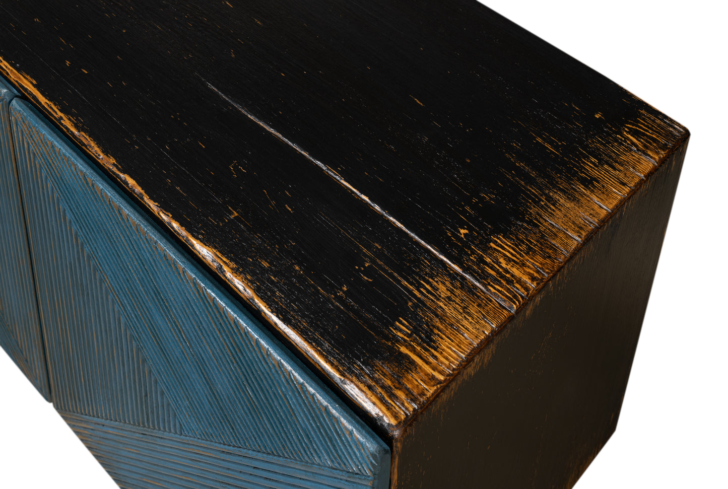 Low Wall Console For TV - Blue