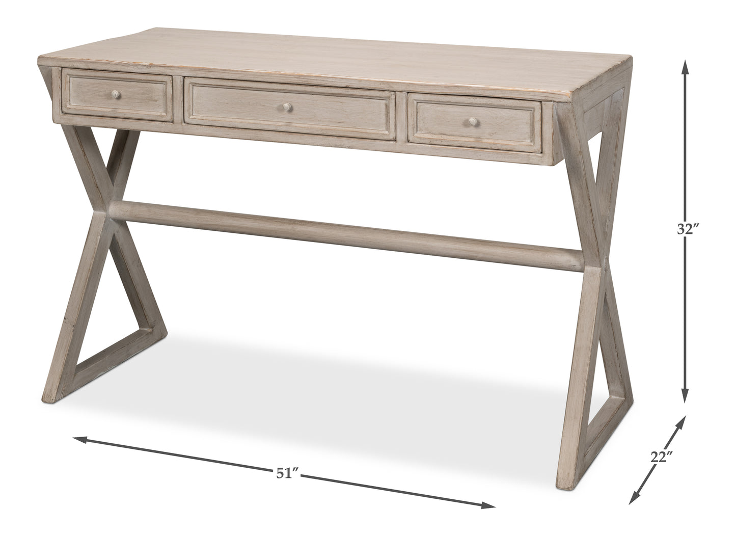 Kitchen Desk Stone Grey
