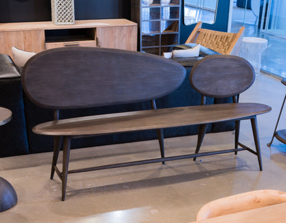 PEBBLE BENCH, GREY CONTEMPORARY