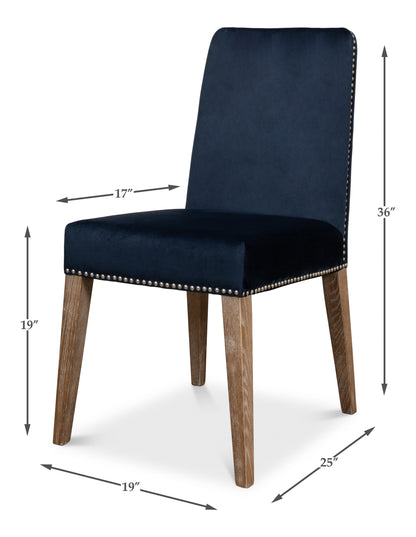 Franklin Side Chair Navy Blue