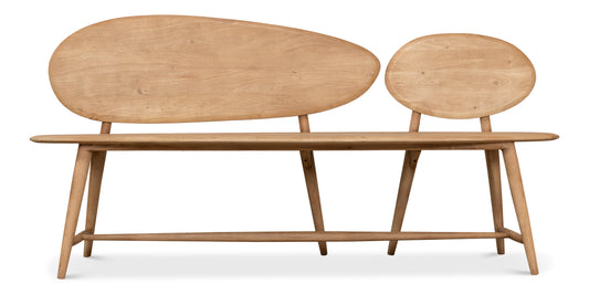 PEBBLE BENCH, TAN COMTEMPORARY