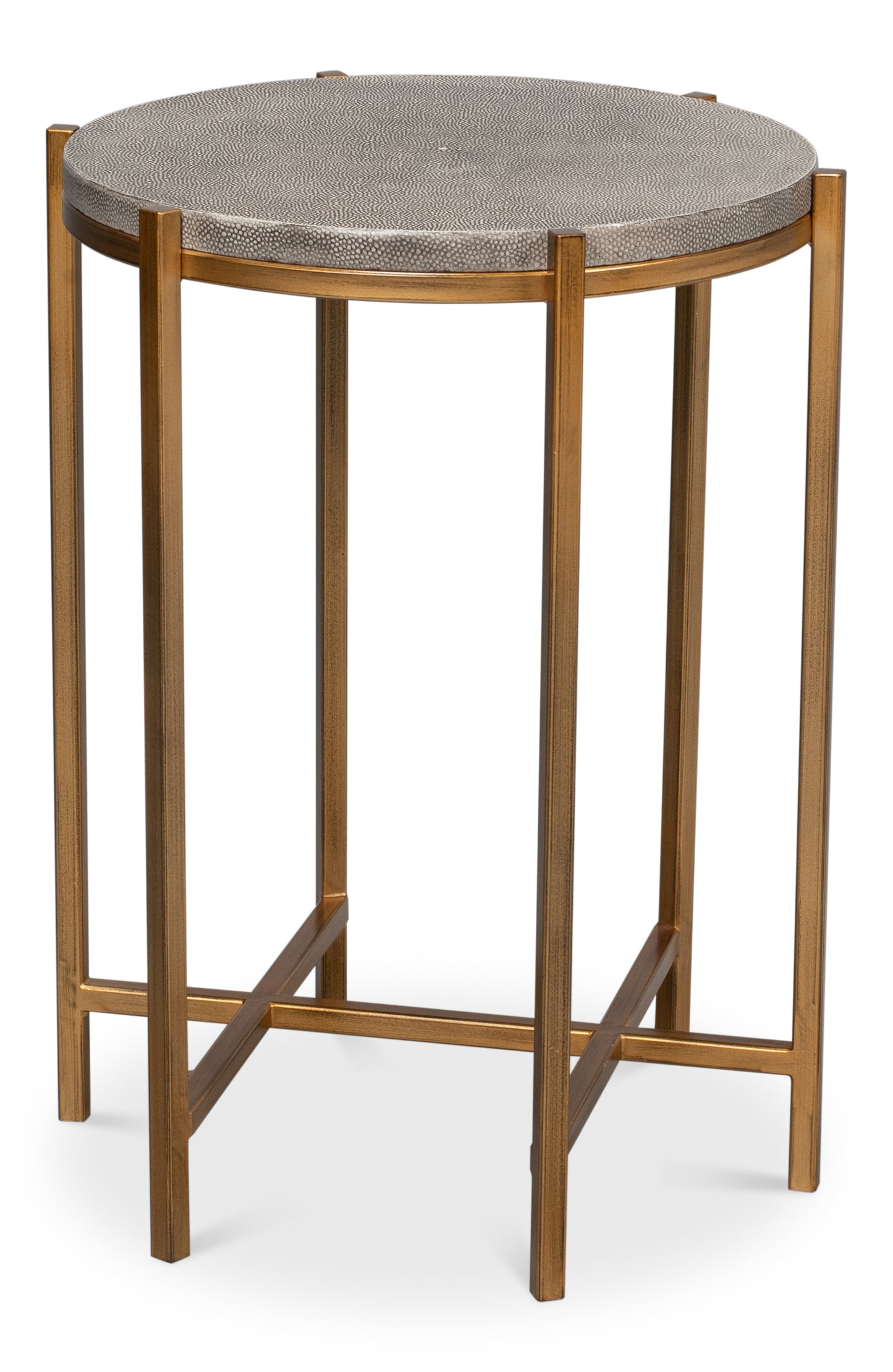 Spence Side Table, Black And Gold