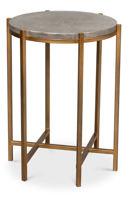 Spence Side Table, Black And Gold