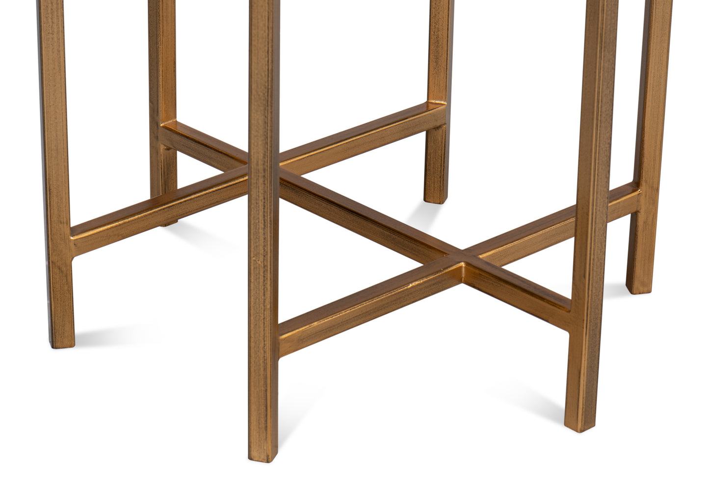 Spence Side Table, Black And Gold