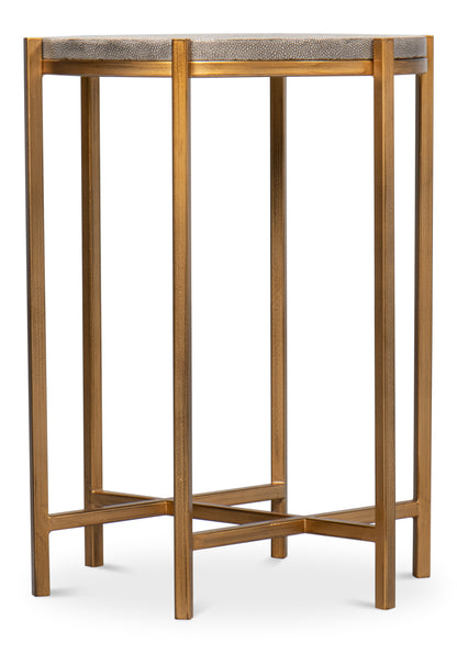 Spence Side Table, Black And Gold